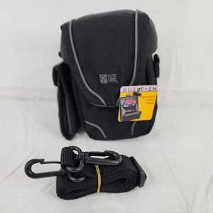 CASELOGIC BLACK DIGITAL PHOTO BAG CAMERA CASE W/ Built-In Memory card case - Picture 1 of 7