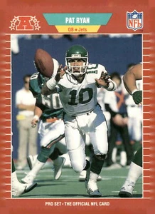 1989 Pro Set #306 Pat Ryan New York Jets Football Card - Picture 1 of 2