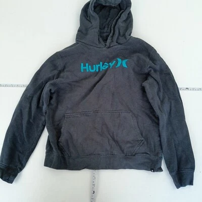 Sudadera con capucha HURLEY mediana 16 años azul con logotipo de niños Pullov... - Imagen 1 de 4