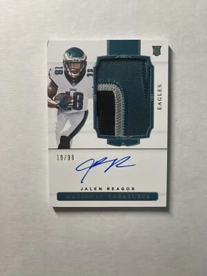 2020 Panini National Treasures Jalen Reagor #175 RC Rookie Patch Auto RPA /99 - Image 1 of 2