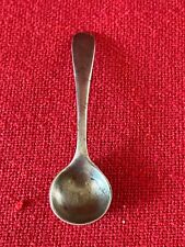 Antique 1912 hallmarked WS Savage & Co, Sheffield miniature silver salt spoon  