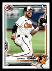 Connor Norby 2021 Bowman Draft #BD-50 Baltimore Orioles 1st True Rookie RC