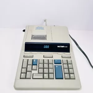Vintage Victor 1530 Adding Machine Printing Calculator Tested Works - Picture 1 of 10