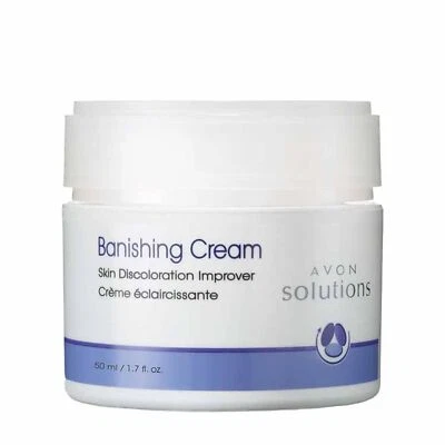 AVON SOLUTIONS BANISHING CREAM SKIN DISCOLORATION IMPROVER 1.7FL OZ - Image 1 of 2