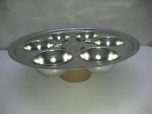 Saladmaster Insert 10 1/2" Stainless Steel Egg Poacher Ring & 6 cups ONLY - Picture 1 of 4
