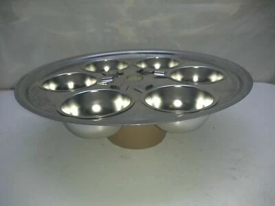 Saladmaster Insert 10 1/2" Stainless Steel Egg Poacher Ring & 6 cups ONLY - Image 1 of 4