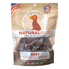 Natural Value Beef Sausages 14 oz By Loving Pets