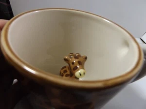Giraffe Mug World Market?  3 ½  tall 3 ½ at the mouth 2 ½ base Giraffe inside  - Picture 1 of 10