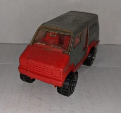 Tonka Van Прессованная Сталь Металлик Серебро и Красный Игрушечный Автомобиль 1978 - Винтажный - Изображение 1 из 4