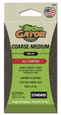 Esponja de lijado mediana gruesa 7308 Gator Grit 3"X5" - Paquete de 50 esponjas de lijado Foto 1 de 2
