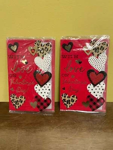 New Valentine Card WITH LOVE ON VALENTINE’S DAY w/ Envelope in Plastic Seal 20 - Picture 1 of 4