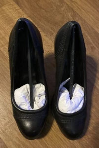 Tory Burch Hartley Black Leather Stiletto High Heels / Pumps, size US 8.5 M - Picture 1 of 9