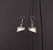 Guillotine Blade Earrings 925 Sterling Silver French Guillotine 224