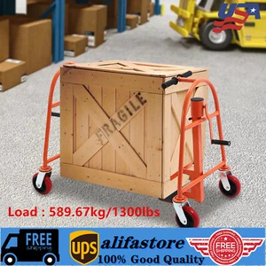 Funiture Handling Tool 4-Wheel W/ 2 Handles Heavy Duty Manual Furniture Mover - Picture 1 of 13