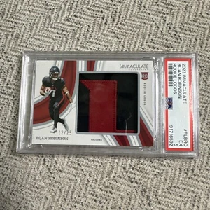 2023 Panini Immaculate Rookie Logos Bijan Robinson 12/25 PSA - Picture 1 of 2