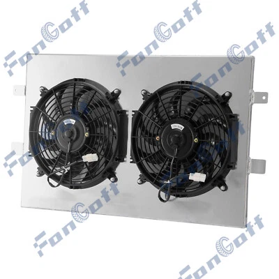 ALUMINUM SHROUD & 2*12" FANS For 1999-2012 CHEVY SILVERADO 1500/2500 TAHOE 2010 Foto 1 de 4