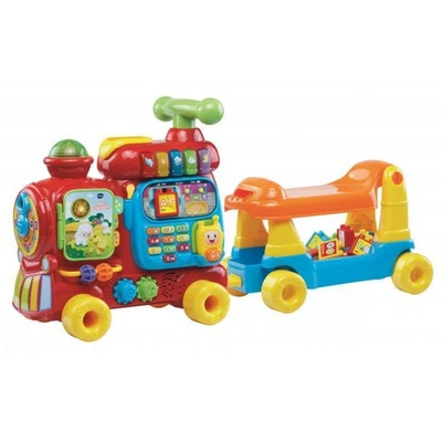 VTech Baby ABC Eisenbahn Rutschfahrzeug Laufwagen Spielboard ab 12 Monate - Bild 1 von 3