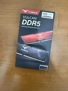 TEAMGROUP T-force Vulcan DDR5 32GB (2x16GB) 6000MHz CL38 RAM - Picture 1 of 3
