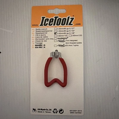 Llave de radios IceToolz 3,45 mm .136 roja nueva en embalaje original. Foto 1 de 3