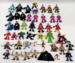 44 IMAGINEXT & PLAYSKOOL FIGURES MARVEL DC BATMAN PENGUIN JOKER STAR WARS THING - Picture 1 of 11