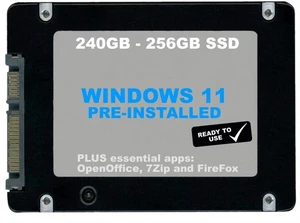 240GB - 256GB SSD with Windows 11 Pro 64-bit 24H2 pre-installed – Mixed Brands - Picture 1 of 1