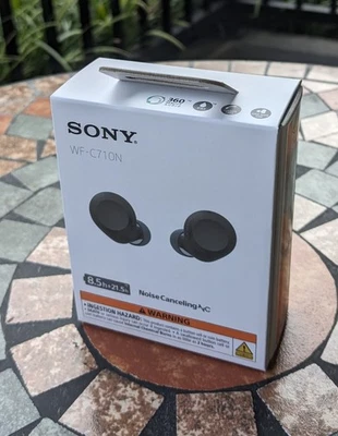 Sony WF-C710N Truly Wireless Noise-Cancelling Earbuds - Black  -BRAND NEW SEALED - Image 1 of 4