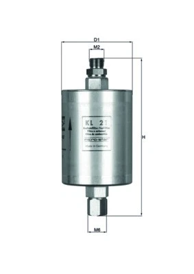 KL 21 MAHLE Fuel Filter for PORSCHE - Image 1 of 4