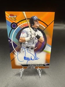 Larry Walker 2023 Topps Finest Auto Naranja Serie #d 17/25 Colorado Rockies - Imagen 1 de 3