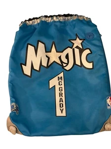 Vtg Orlando Magic Tracy McGrady #1 NBA Drawstring Backpack Bag Mighty Mac Sports - Picture 1 of 7