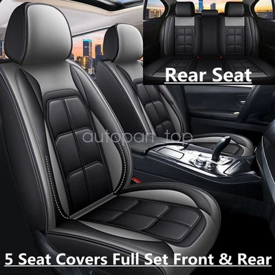 For Chevrolet Silverado Camaro Colorado Car Seat Cover Set Waterproof 5-Seats - Image 1 of 4
