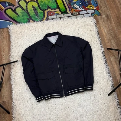 Dunhill Harrington Bomber Jacket blue Linen Size L (R fit) - Image 1 of 4