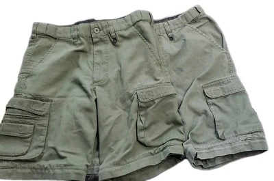 Lot Of 2 Boy Scouts of America Uniform Shorts Green Cargo Pockets Size 14 Youth - Image 1 of 4