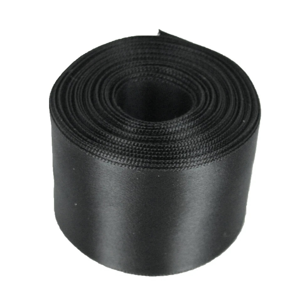 Cinta enrollada 1-1/2" UNA SOLA CARA SATINADA 100% poliéster elige color y yardas Foto 1 de 1