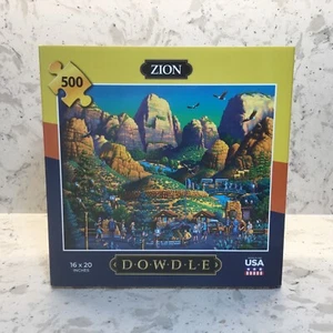 Dowdle Folk Art Zion National Park 500 Piece Jigsaw Puzzle 16 x 20" 888584 - Picture 1 of 7