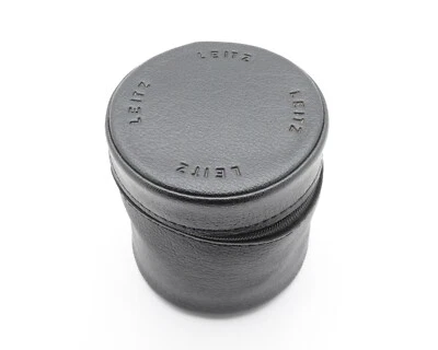 Leica Leitz Black Leather Lens Case 4.00" x 3.50" (#15696) - Image 1 of 4