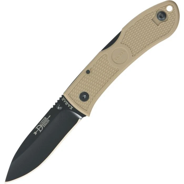 Ka-Bar Dozier Folding Hunter Knife Coyote Brown 3" AUS-8 Blade 4062CB - Image 1 of 1