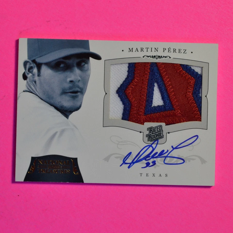 2012 Panini National Treasures #d/25 Martin Perez #92 RC Auto Patch Rated Rookie - Изображение 1 из 1