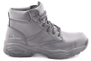 Skechers S Sport Elton Black Steel Toe Work Boots Mens Size 9 - Picture 1 of 6