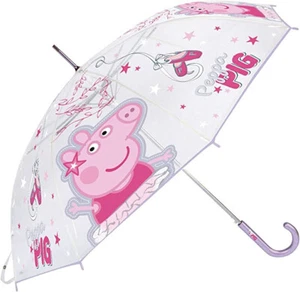 Peppa Pig Girls Umbrella 66cm (26") Purple Handle - Picture 1 of 1