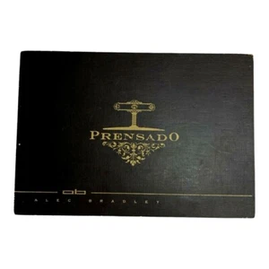 Prensado by Alec Bradley Dark Brown Wood Wooden Cigar Box EMPTY - Imagen 1 de 8