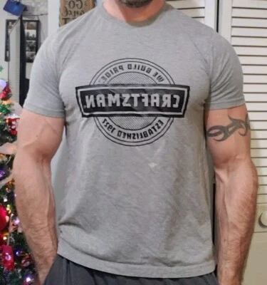 Мужская футболка Craftsman размер средний короткий рукав рабочая футболка A44 - Изображение 1 из 4