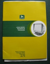 John Deere Microfilm Program März 1978 - John Deere Prospekt - PC 4990 - Werbung
