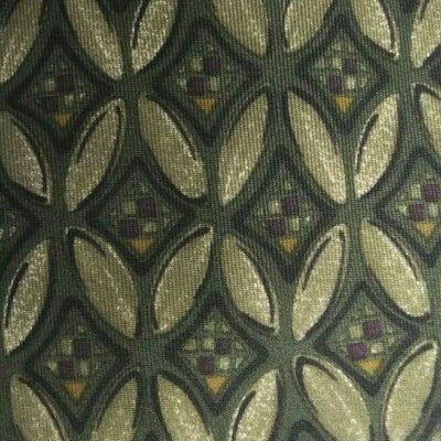 Corbata de seda foulard verde púrpura Foto 1 de 4