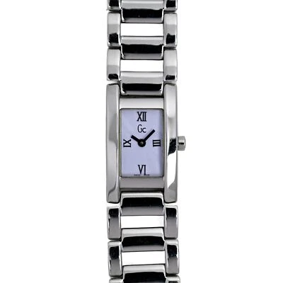 Guess Collection Tank Swiss Made Stainless Steel Ladies Watch Light Blue Dial 6" - Image 1 of 4