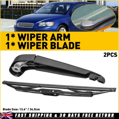 FOR VOLVO V50 ESTATE 2004-12 REAR WINDOW WINDSCREEN SCREEN WIPER ARM & BLADE KIT - Image 1 of 4