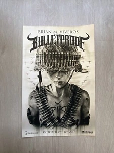 Brian M. Viveros War Cry Signed Poster Bulletproof Solo Exhibition 2017 - Picture 1 of 3