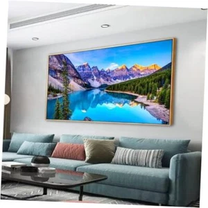 Framed Wall Art Lake Mountain 40L" x 20W" Lake and Mountain (2.7cm Framed) - Picture 1 of 8