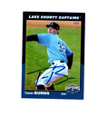 Tanner Burns Signed Autograph 2021 Lake County Captains Baseball Card Auburn D