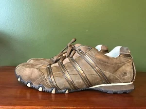 Sneakers Skechers Marrone Pelle Scamosciata Bronzo Donna Tg 9 Scarpe Sportive Casual - Foto 1 di 7