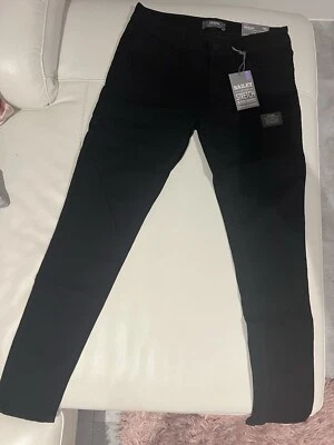Dorothy Perkins Bailey Super Stretch Super Skinny Black Jeans U.K. Size 14R NWT - Image 1 of 4